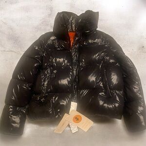 SAVE THE  DUCK Black Puffer Jacket